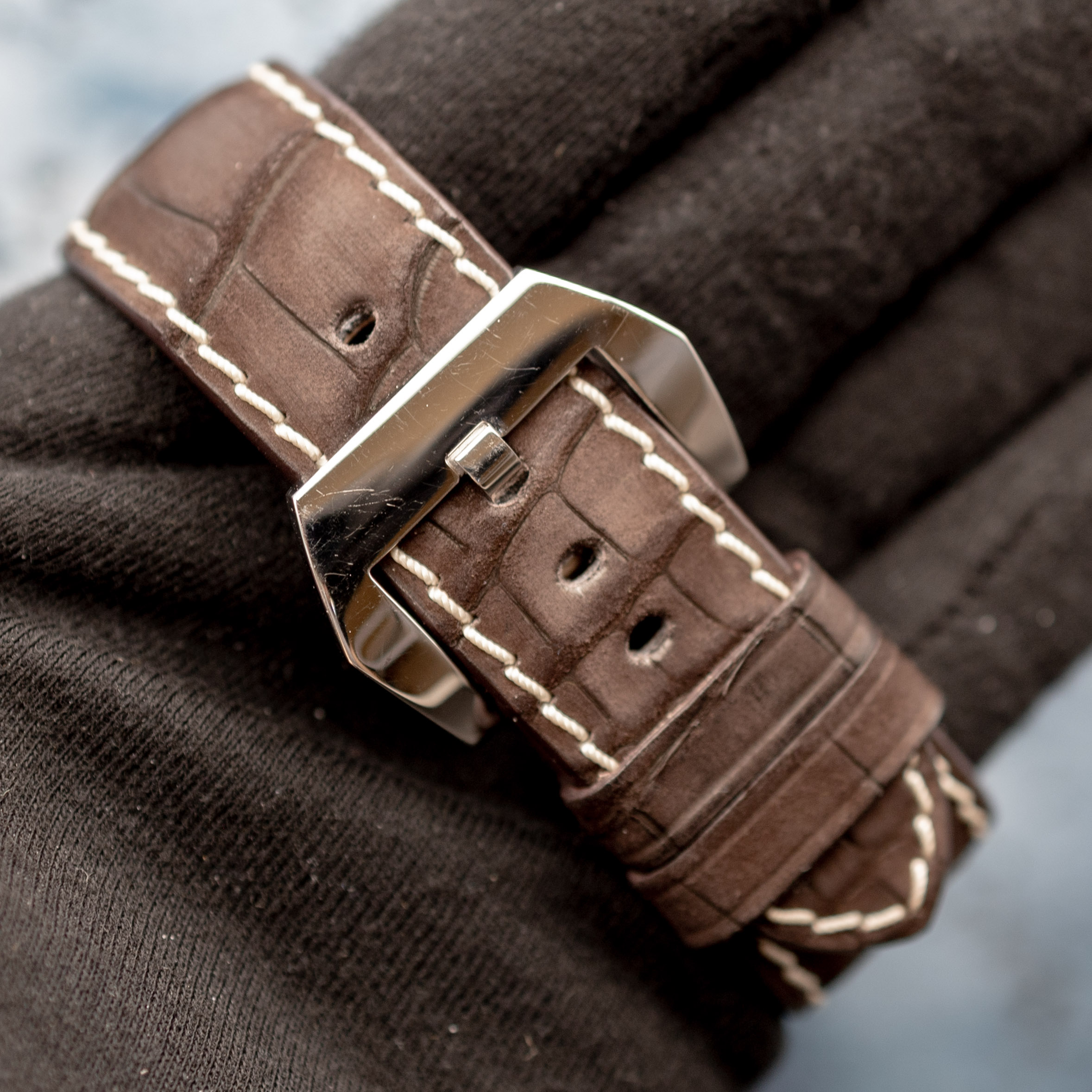 Panerai Luminor 1950 8 Days Chrono Monopulsante Tobacco Dial Titanio - Image 5