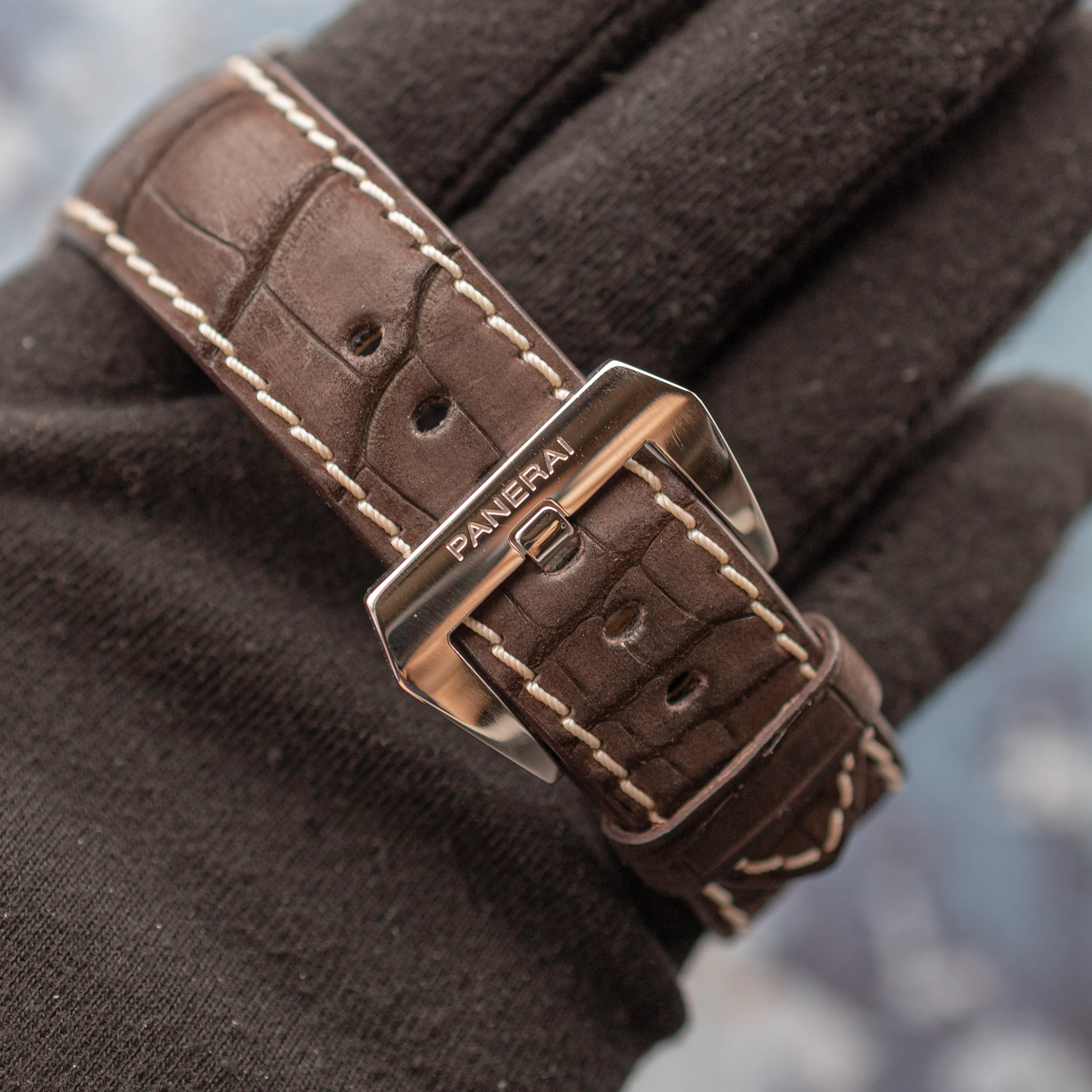 Panerai Luminor 1950 8 Days Chrono Monopulsante Tobacco Dial Titanio - Image 14