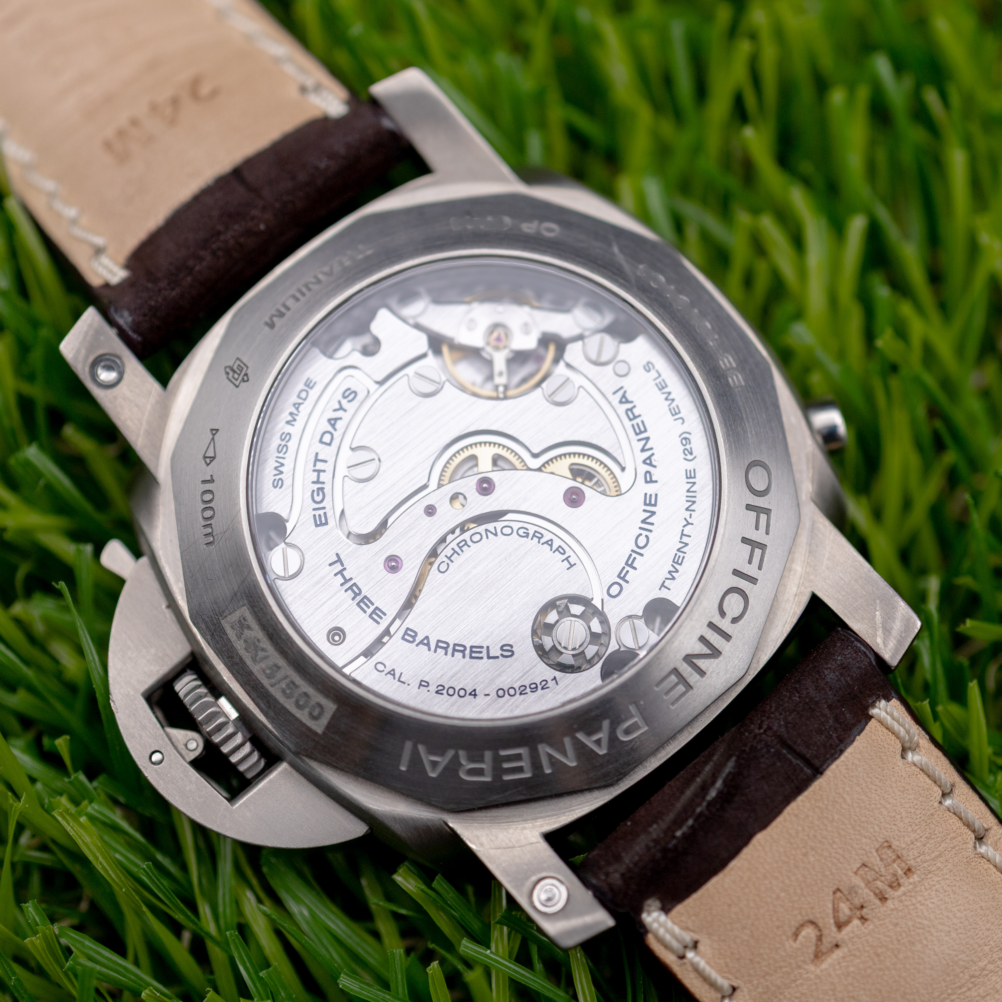 Panerai Luminor 1950 8 Days Chrono Monopulsante Tobacco Dial Titanio - Image 3