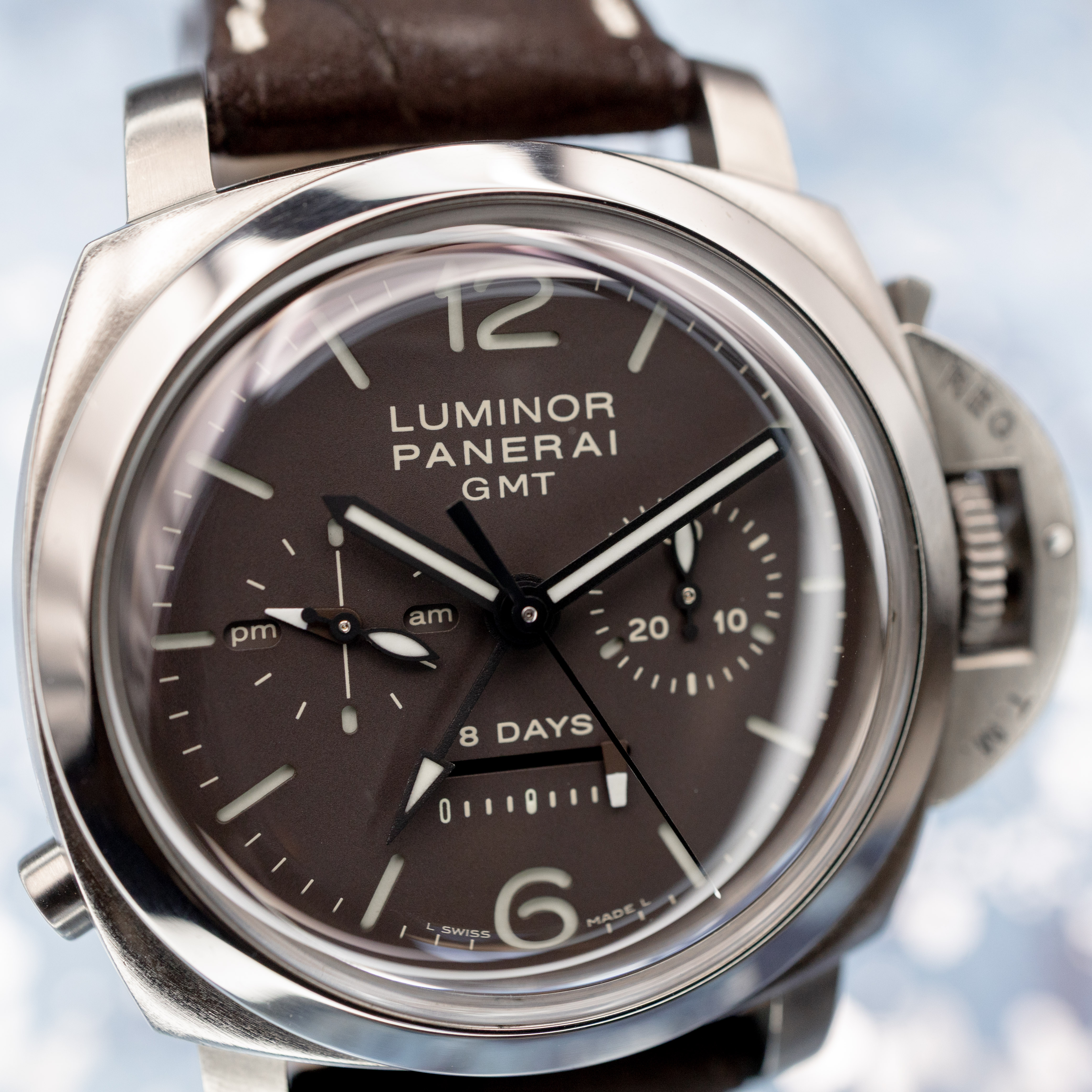 Panerai Luminor 1950 8 Days Chrono Monopulsante Tobacco Dial Titanio - Image 11