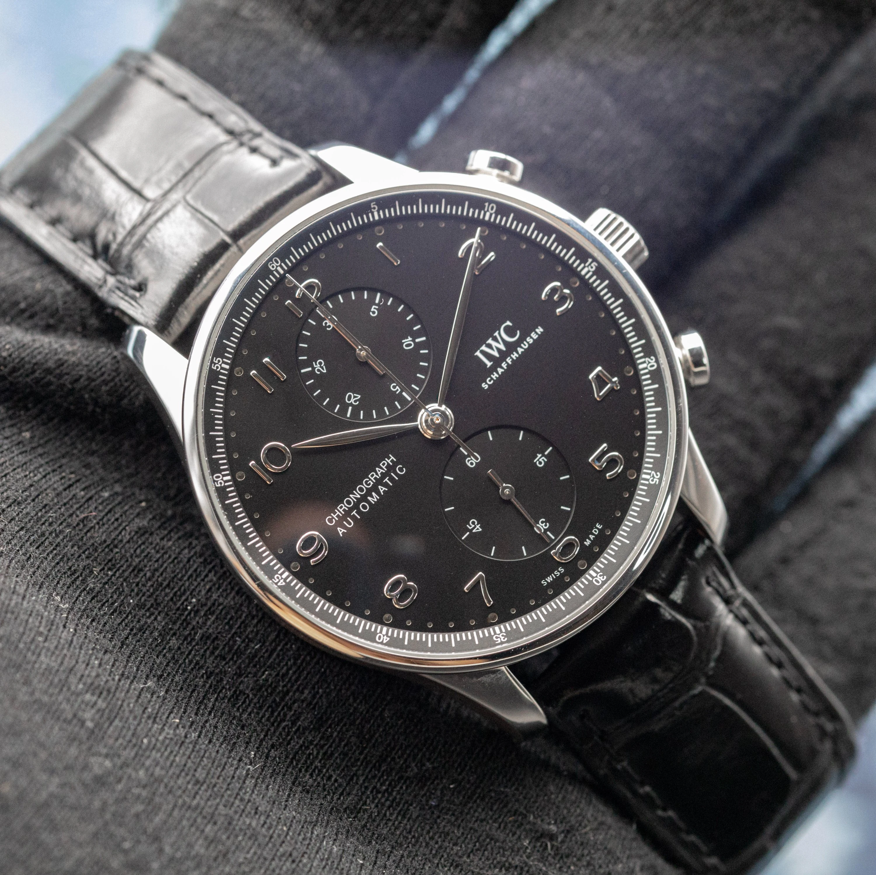 IWC Portugieser Chronograph Black Dial - Image 7