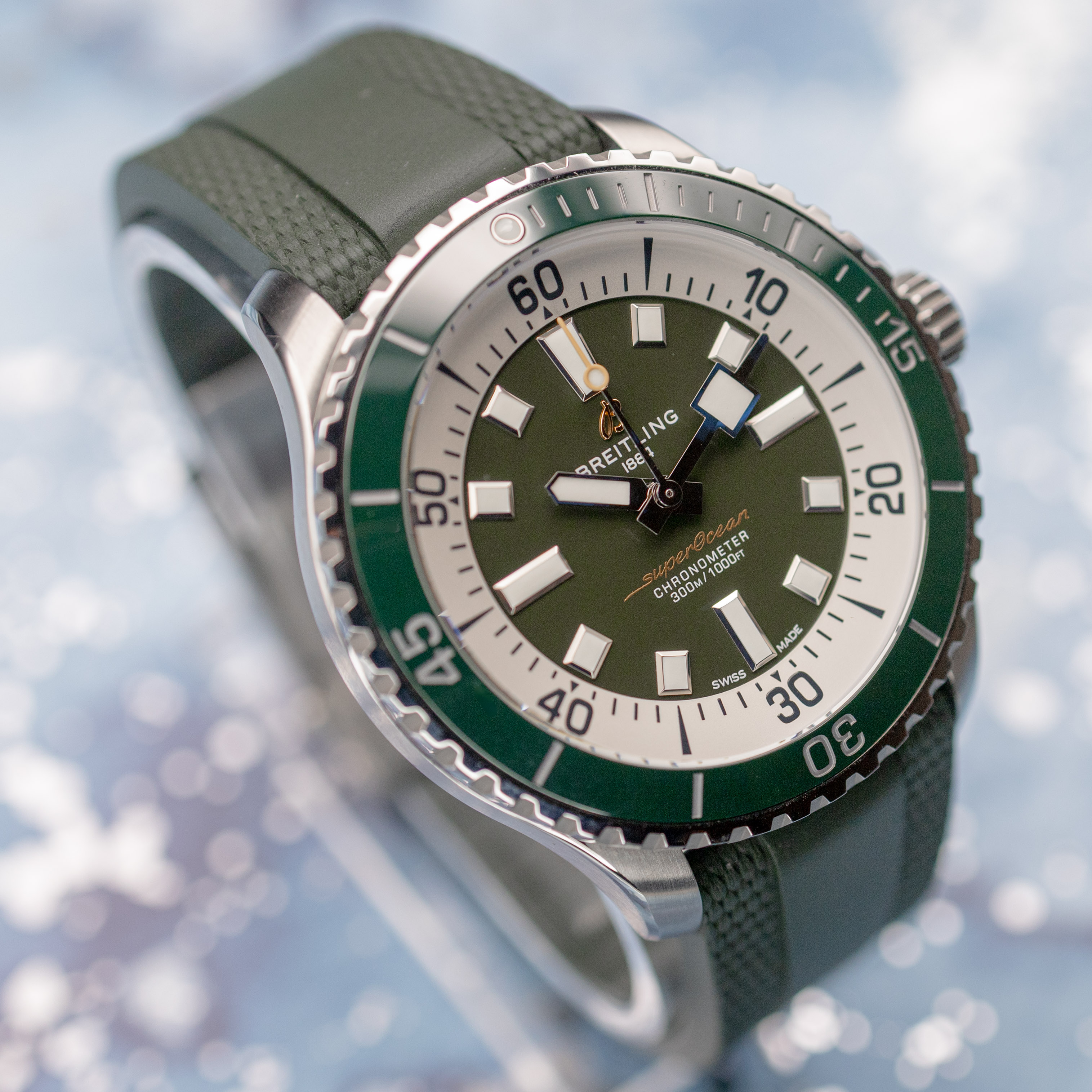 Breitling Superocean Automatic Green Dial - Image 2