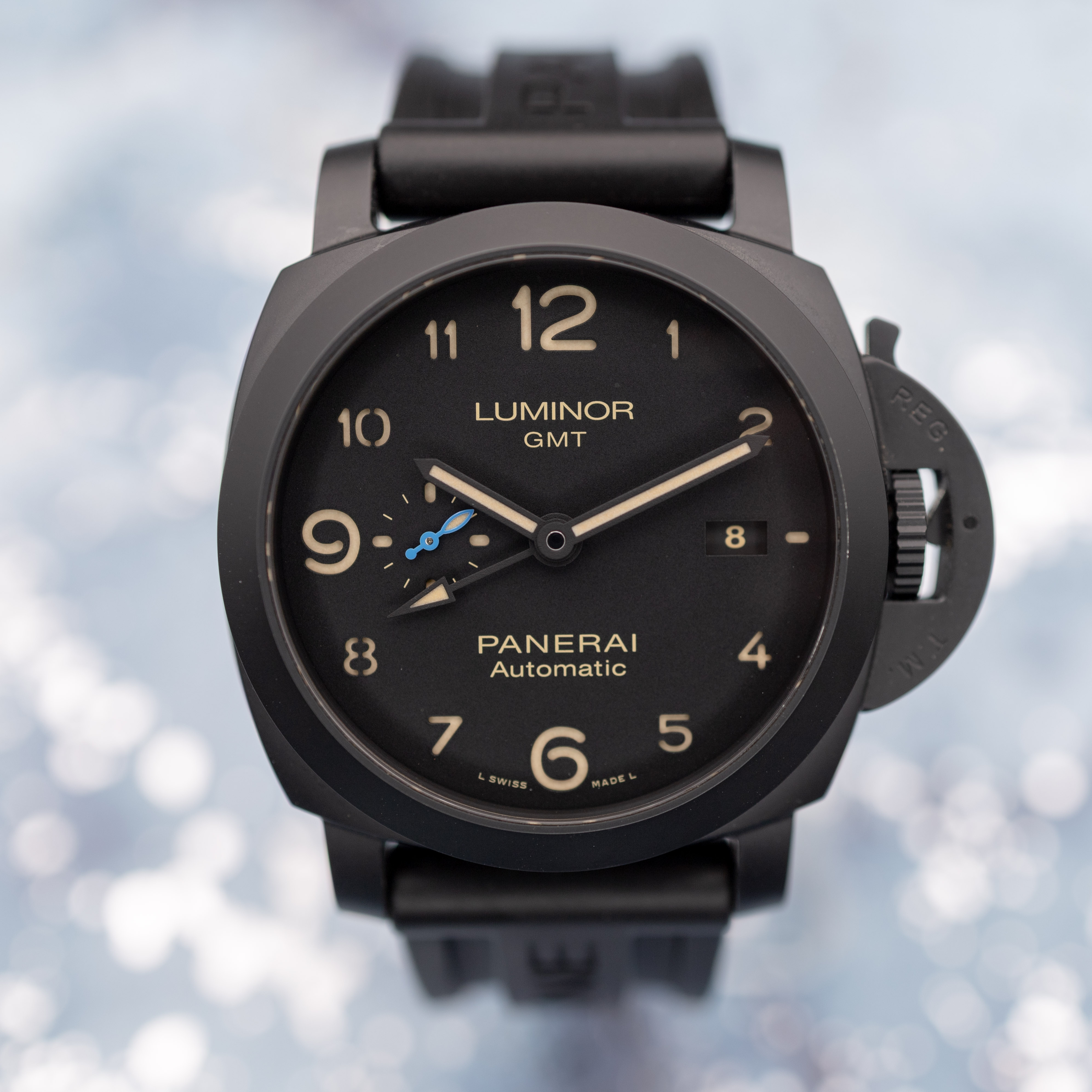 Panerai Luminor 1950 3 Days GMT Black Dial Ceramica