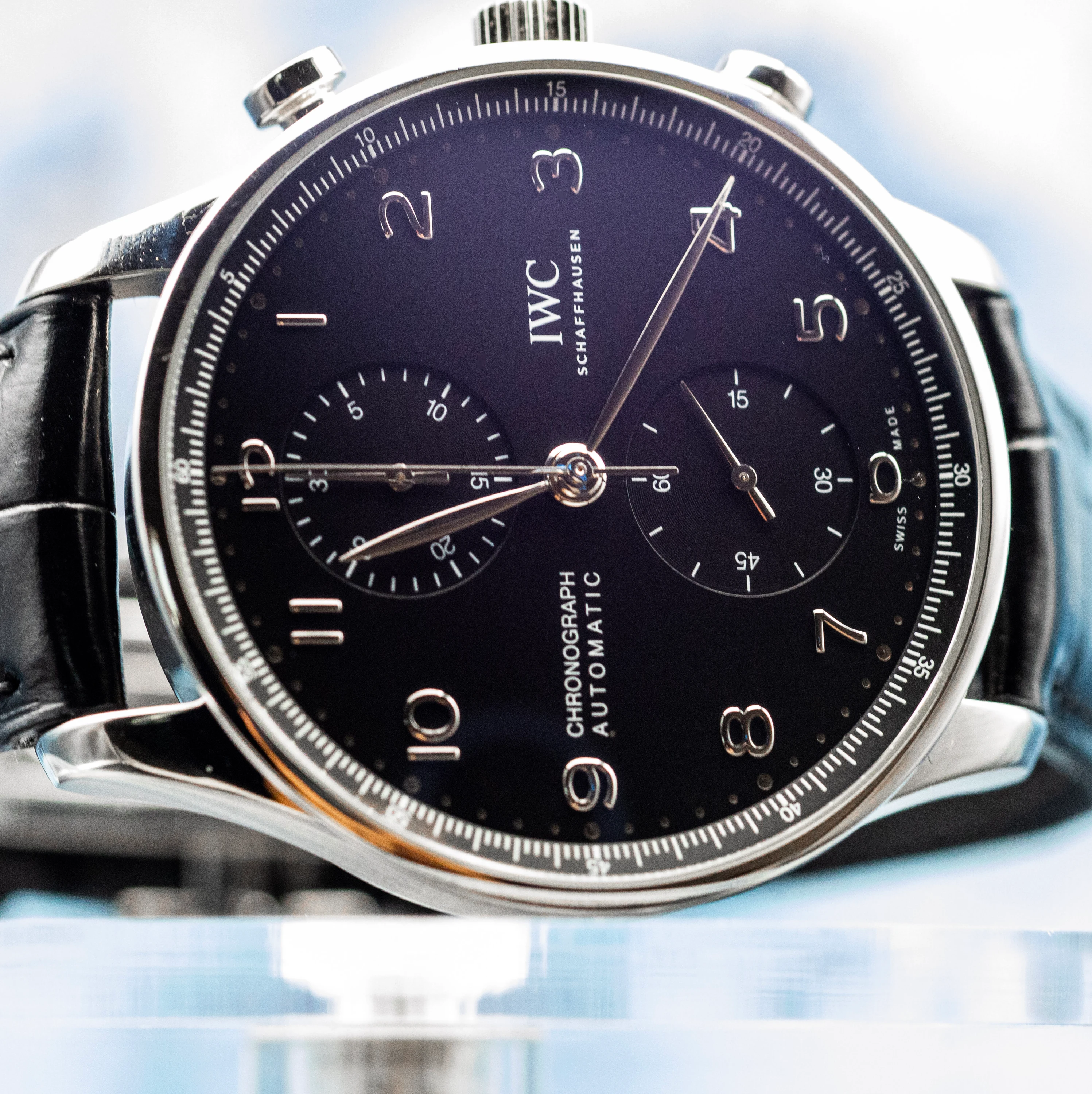 IWC Portugieser Chronograph Black Dial - Image 13