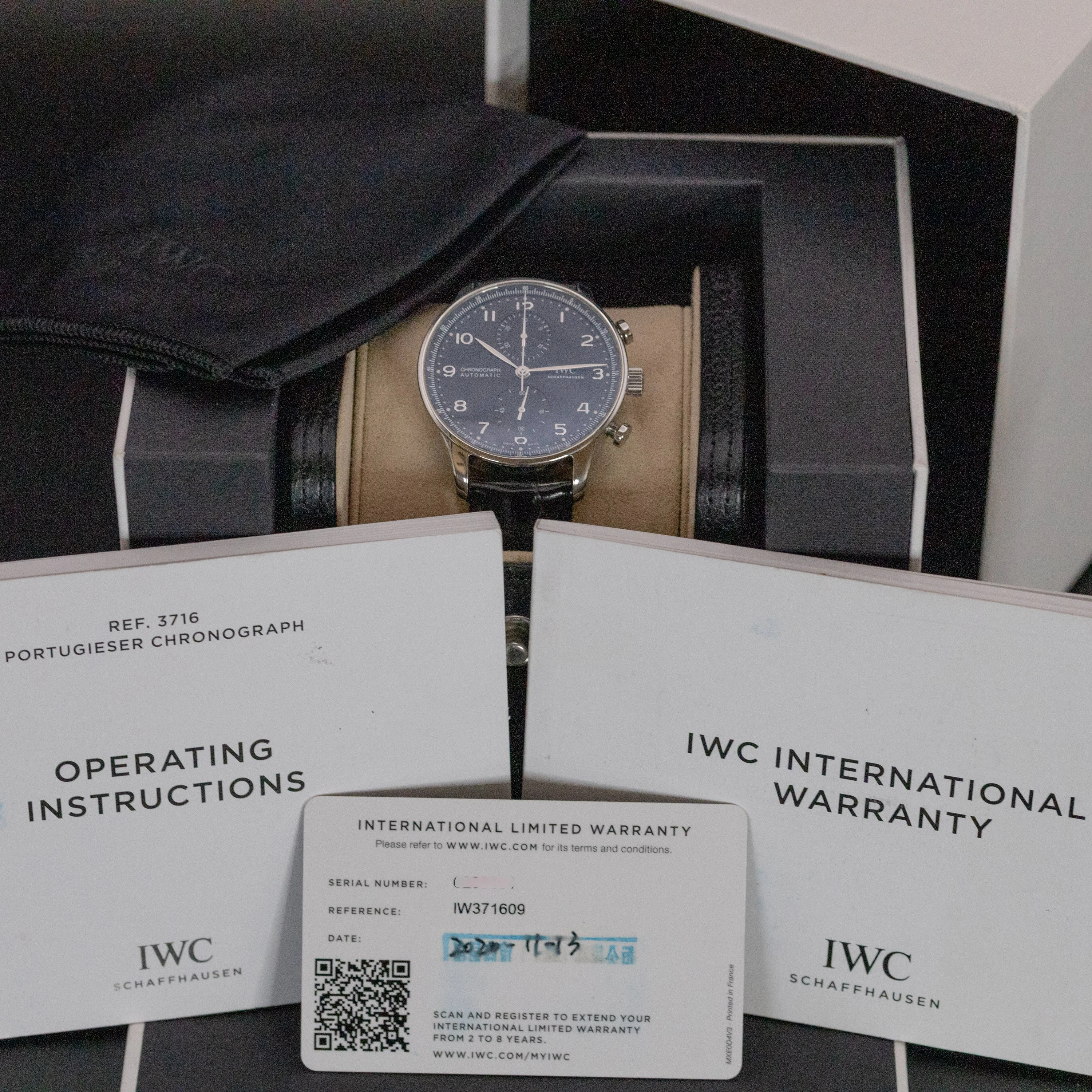 IWC Portugieser Chronograph Black Dial - Image 3