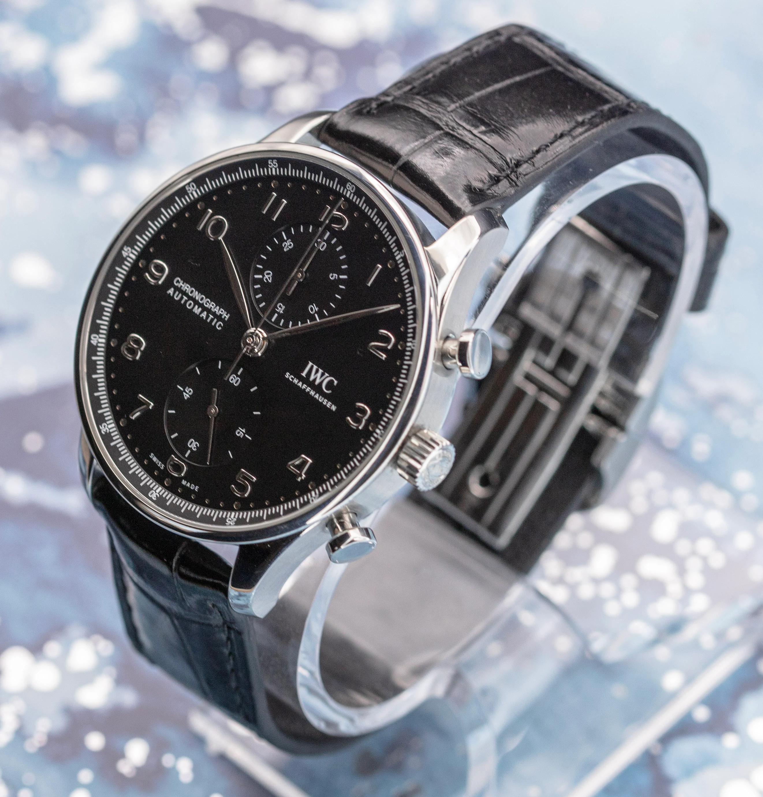 IWC Portugieser Chronograph Black Dial - Image 6