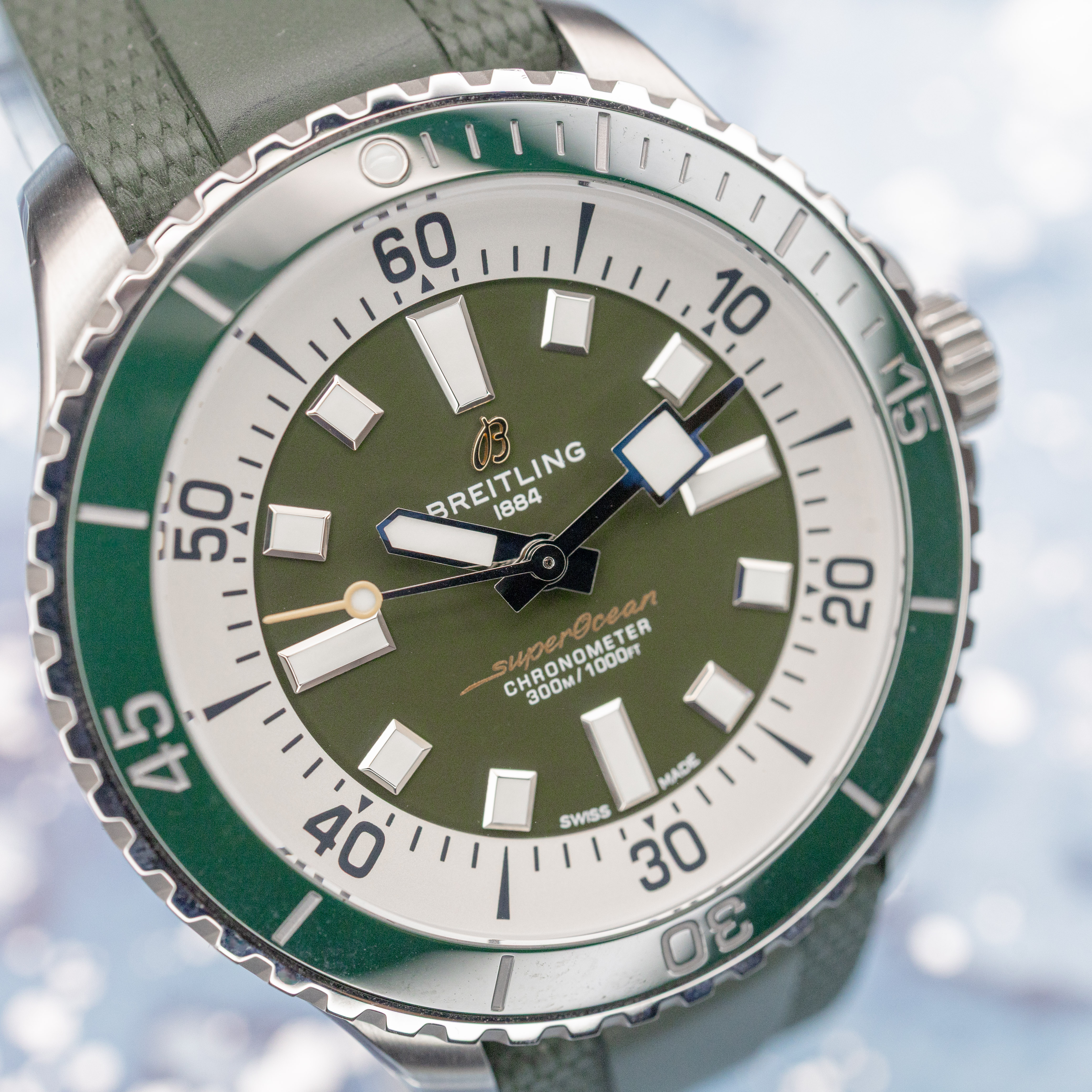 Breitling Superocean Automatic Green Dial - Image 11