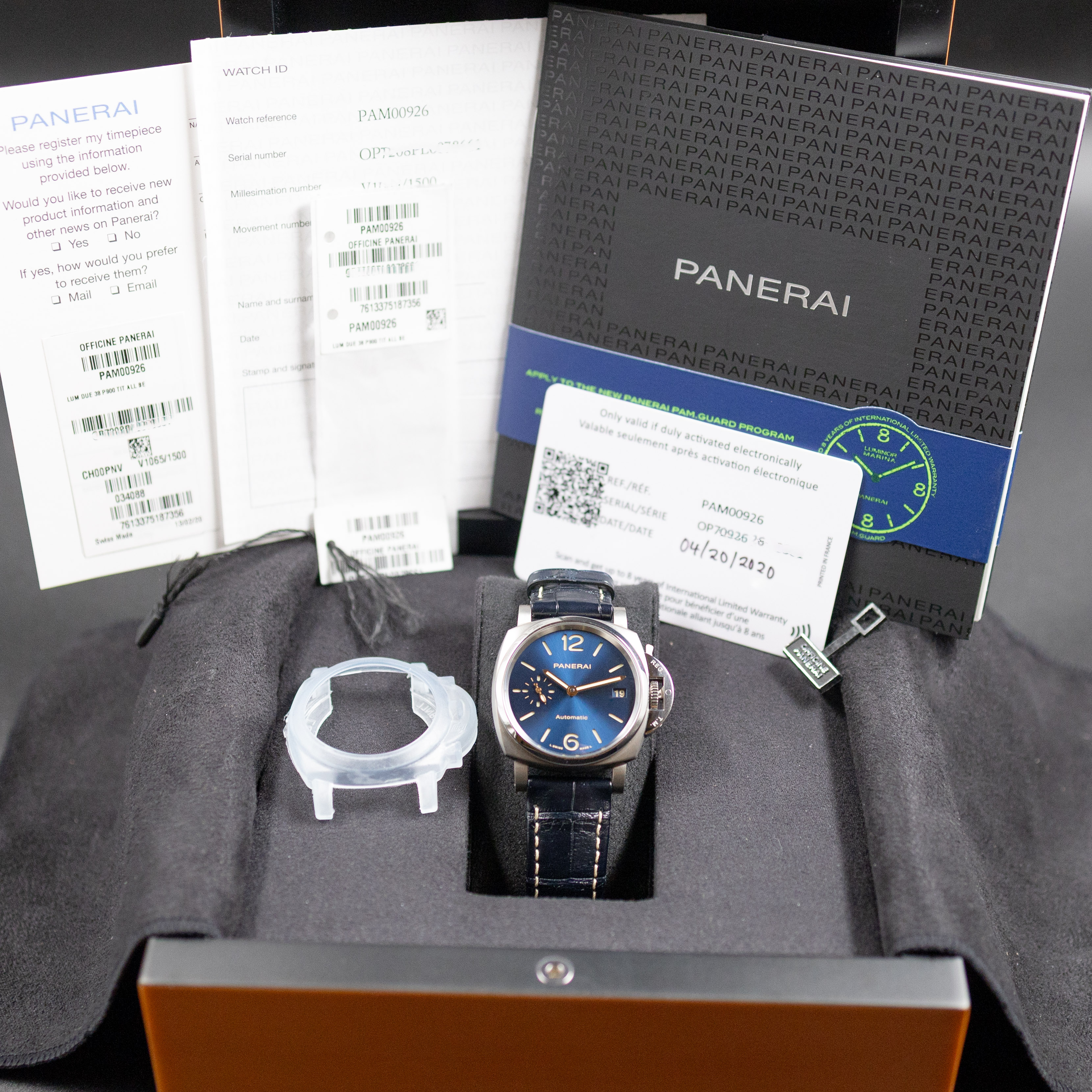 Panerai Luminor Due Titanium 38mm Blue Dial - Image 9