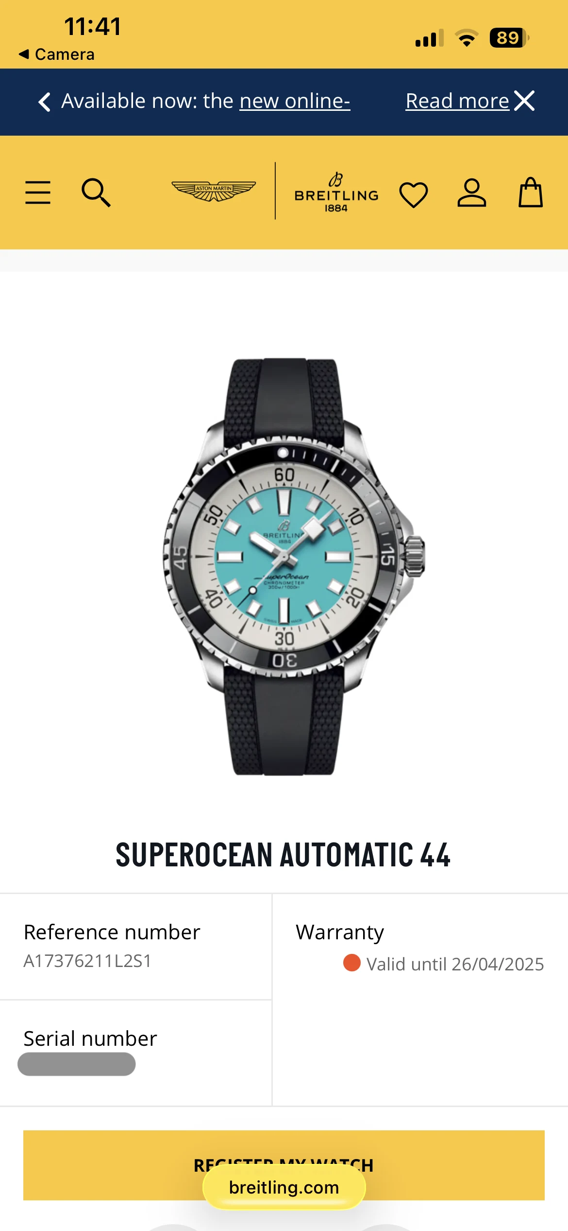 Breitling Superocean Automatic 44 (Turquoise) - Image 12
