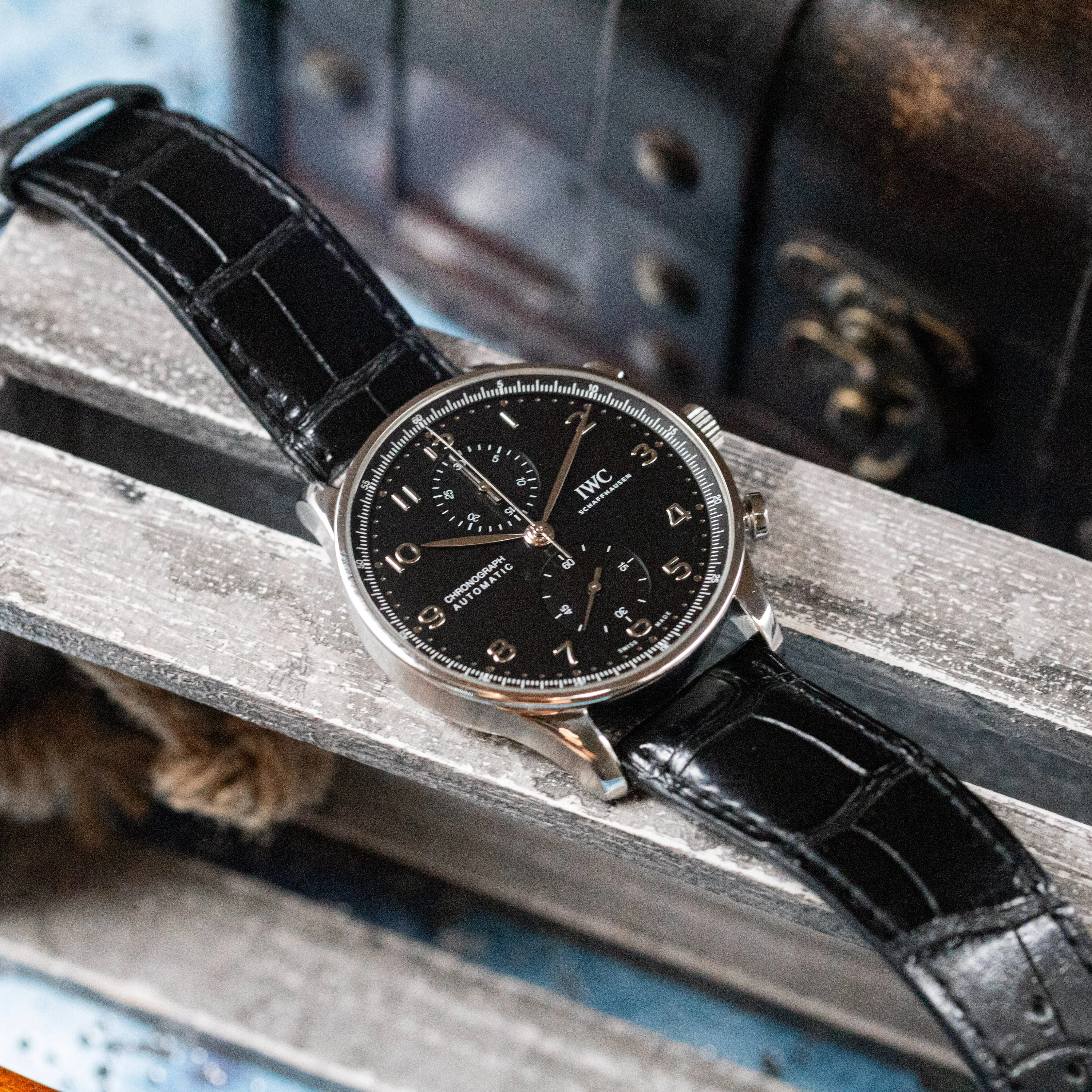 IWC Portugieser Chronograph Black Dial - Image 14