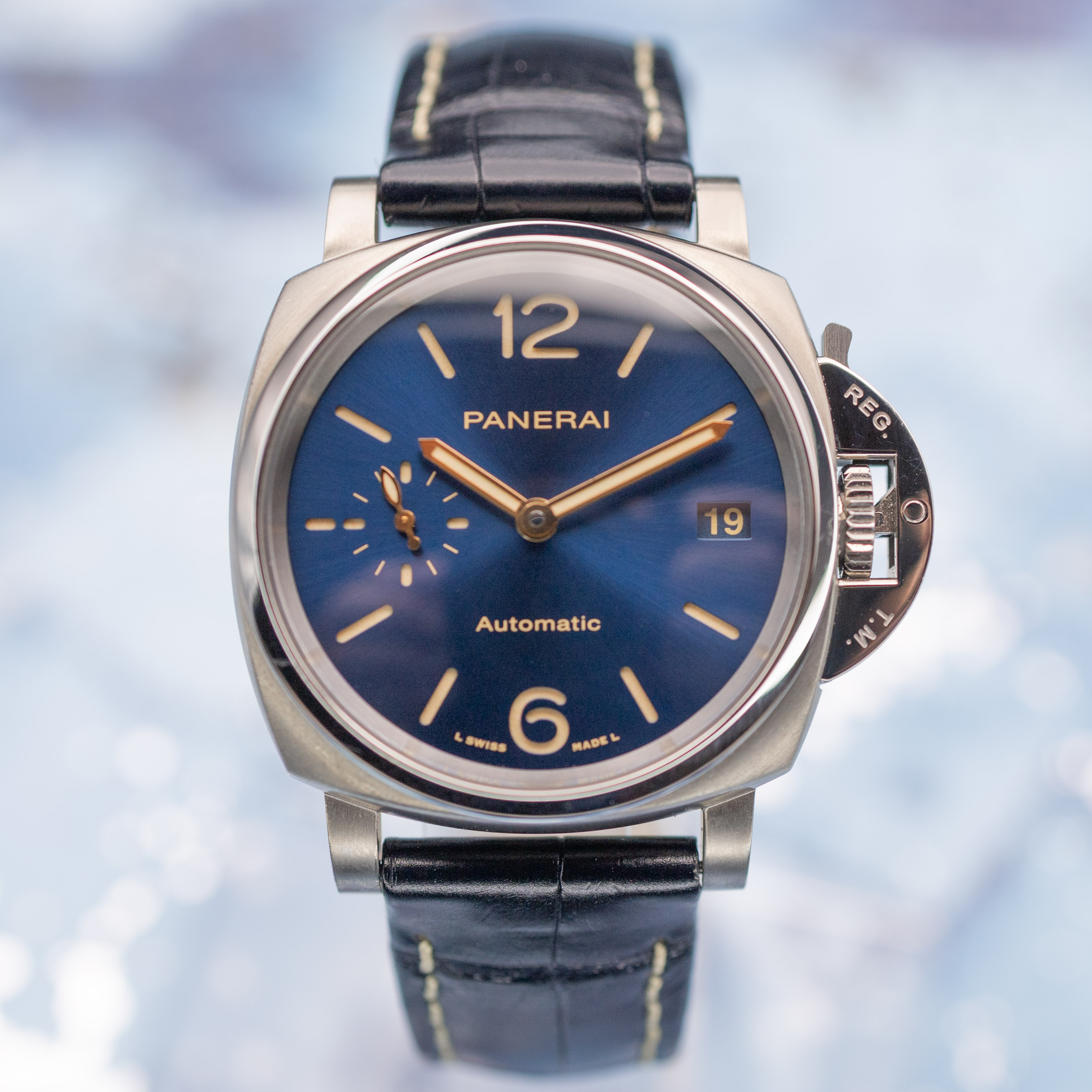Panerai Luminor Due Titanium 38mm Blue Dial