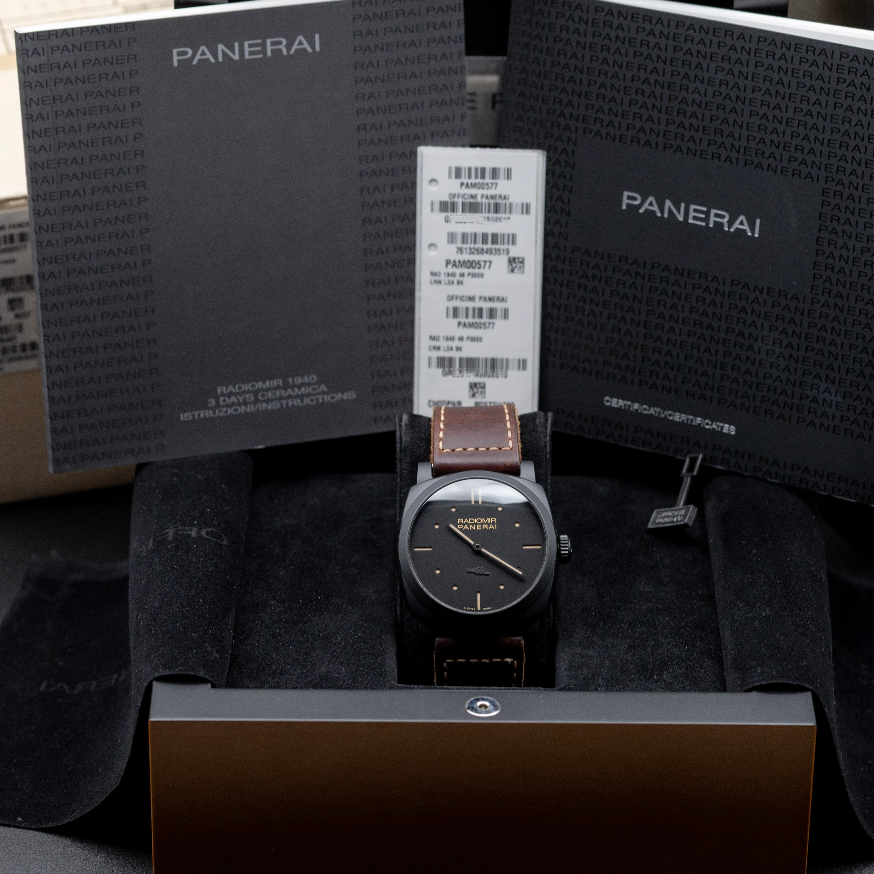 Panerai Radiomir 1940 3 Days Ceramica Black Dial Submarine - Image 3