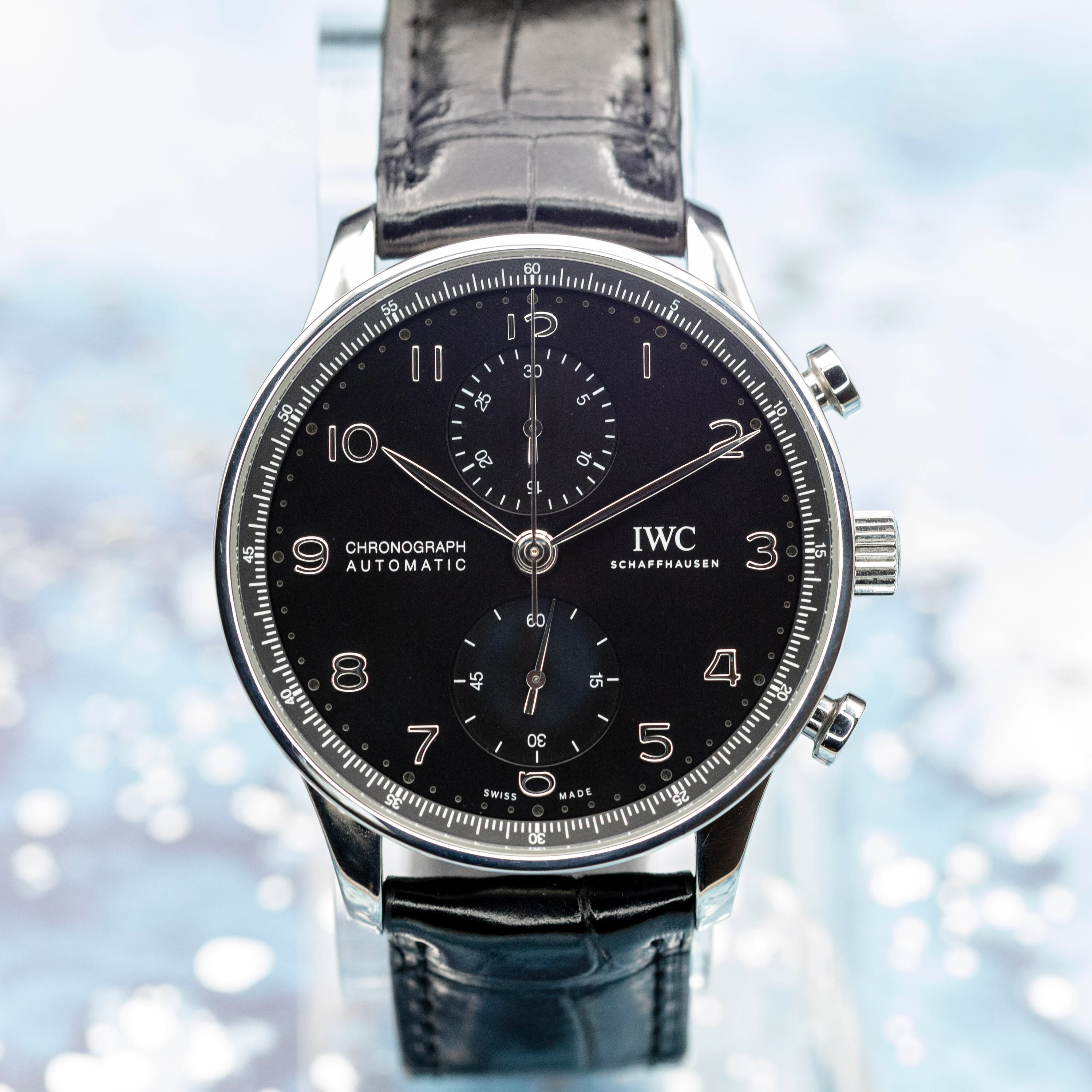 IWC Portugieser Chronograph Black Dial