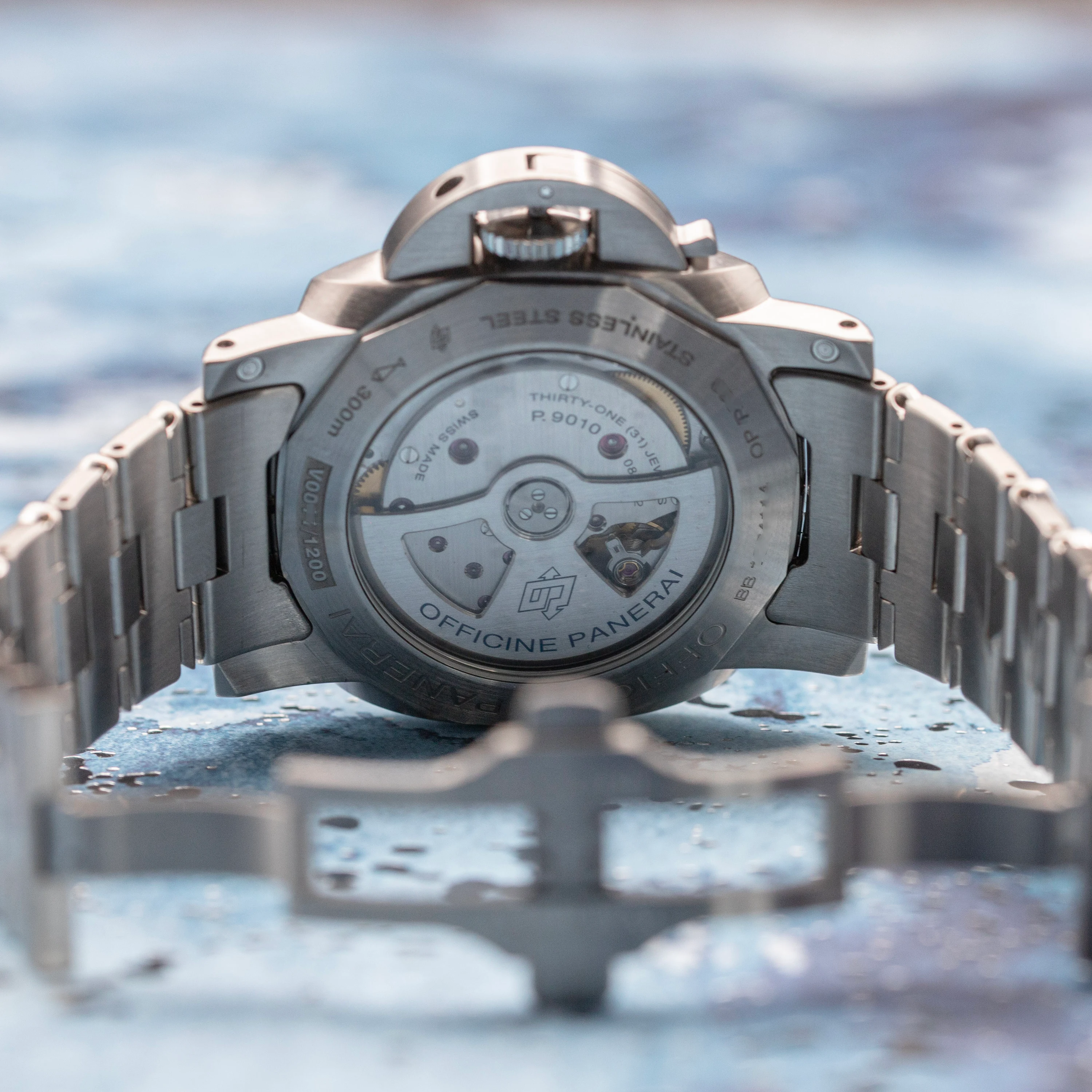 Panerai Luminor 1950 Marina 44 3 Days Automatic Stainless Steel Blue Dial Steel Bracelet - Image 8